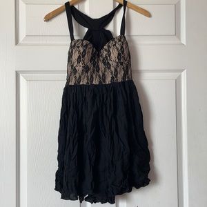 Black and nude dress